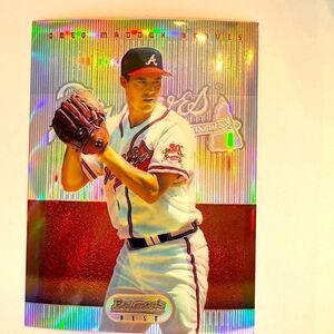 1995 Bowman's Best Jumbo Refractors Greg Maddux 15 mint condition 4x6 rare